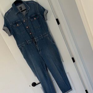 GAP Short Sleeve Denim Jumpsuit - size 14